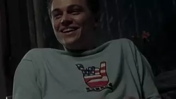 Leonardo DiCaprio wearing FUCT T-shirt in “The beach” movie de Richard (Leonardo DiCaprio) en La playa