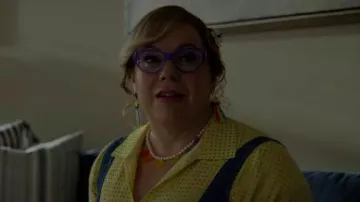 Crystal Haze Juanita Pearl & 18kt Gold-Plated Necklace worn by Penelope Garcia (Kirsten Vangsness) as seen in Criminal Minds (S18E03)