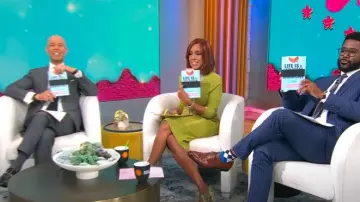 New York & Company Corset Waist Sweater Dress worn by Gayle King as seen in CBS Mornings on May 28, 2025