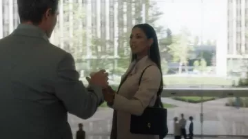 Christian Dior Smooth Calfskin Mini C'est Flap Bag Black worn by Erica Rollins (Lex Scott Davis) as seen in Suits LA (S01E13)