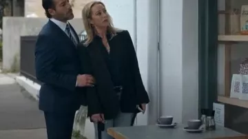 Mimco Radiate Bag Charm worn by Evelyn Jones (Asher Keddie) as seen in Strife (S02E05)