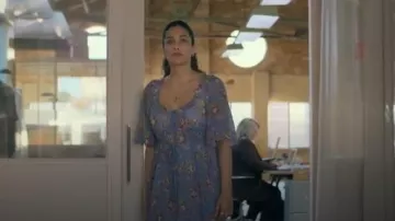 Auguste the Label Erica Midi Dress worn by Jeet (Olivia Junkeer) as seen in Strife (S02E05)