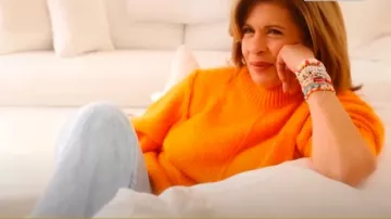 Topshop Center Seam Crewneck Sweater worn by Hoda Kotb as seen in Today on May 28, 2025