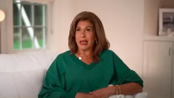 We The Free Venice V-Neck Sweatshirt worn by Hoda Kotb as seen in Today on May 28, 2025