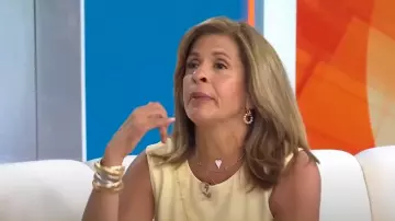 Jennifer Miller Pearl Hoop Earrings worn by Hoda Kotb as seen in Today on May 28, 2025
