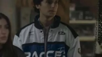 Motorheads 2025 Nicolas Cantu Racer Bomber Jacket worn by Marcel (Nicolas Cantu) in Motorheads (S01)