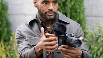 Beyond the Gates Sean Freeman Black Leather Jacket worn by Andre Richardson (Sean Freeman) in Beyond the Gates (S01)