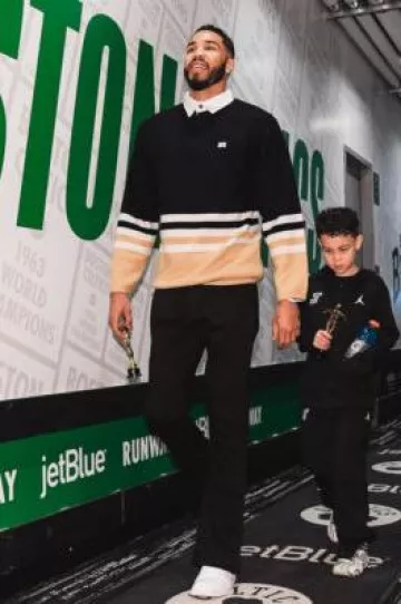 Jordan 1 Low All White worn by Jayson Tatum on the Instagram account @celtics