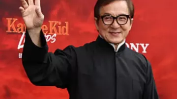 Karate Kid: Legends Jackie Chan NYC Premiere Black Jacket of Mr. Han (Jackie Chan) in Karate Kid: Legends