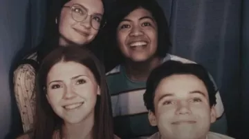 Empyre Striped Tee Shirt worn by Mark Ezekiel Rivera  as seen in Son of a Critch (S04E07)