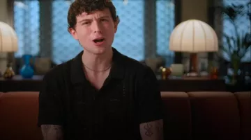 Old Navy Sweater Knit Shirt worn by Jonah Evarts as seen in Destination X (S01E01)