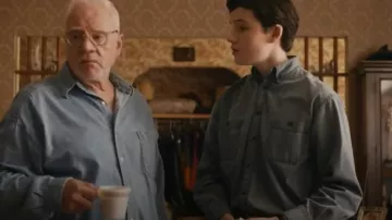 G.H. Bass & Co. Gray Button Up worn by Mark Critch (Benjamin Evan Ainsworth) as seen in Son of a Critch (S04E10)