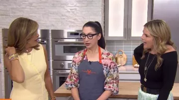 Alexis Charlie Silk Printed Blouse worn by Gesine Bullock-Prado as seen in Today on May 28, 2025