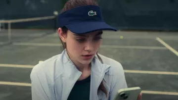 Lacoste Navy Blue Embroidered Logo Visor worn by Tori Cooper (Isabel Gravitt) as seen in Your Friends & Neighbors (S01E08)