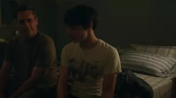 Vintage 90s Rhinoceros Vienna Art Tshirt worn by Hunter Cooper (Donovan Colan) as seen in Your Friends & Neighbors (S01E09)