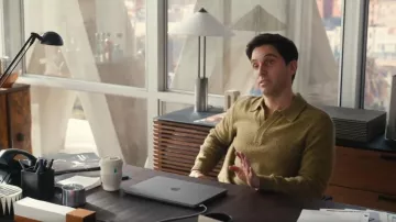 Todd Snyder Donegal Polo worn by Jimmy (Paul W. Downs) as seen in Hacks (S04E10)