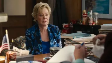 Alice + Olivia Macey Blazer worn by Deborah Vance (Jean Smart) as seen in Hacks (S04E10)