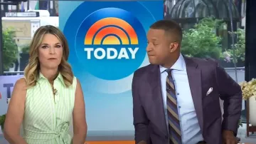 Favorite Daughter Good Behavior Dress worn by Savannah Guthrie as seen in Today on May 30, 2025