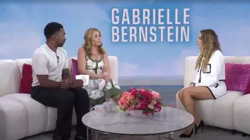 Cinq a Sept Auden Tweed Contrast Trim Jacket worn by Gabrielle Bernstein as seen in Today with Jenna & Friends on May 30, 2025