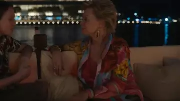 Agua Bendita Crystal Shirt worn by Deborah Vance (Jean Smart) as seen in Hacks (S04E10)