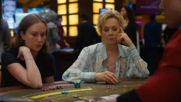 Camilla Button Through Blouson Sleeve Blouse worn by Deborah Vance (Jean Smart) as seen in Hacks (S04E10)