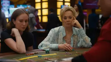 Camilla Button Through Blouson Sleeve Blouse worn by Deborah Vance (Jean Smart) as seen in Hacks (S04E10)