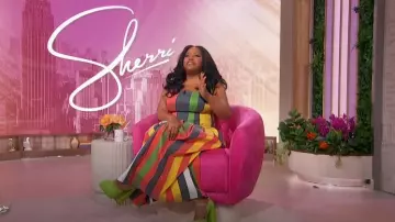 Christopher John Rogers x J. Crew Robe plissée portée par Sherri Shepherd comme on le voit à Sherri le 27 mai 2025
