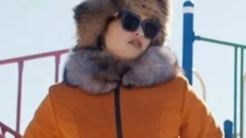 North of North 2025 Anna Lambe Fur Collar Coat of Siaja (Anna Lambe) in North of North (S01E05)