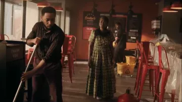 Anthropologie The Somerset Moss Maxi Dress worn by Tracy Roxboro (Tai Davis) as seen in The Chi (S06E09)