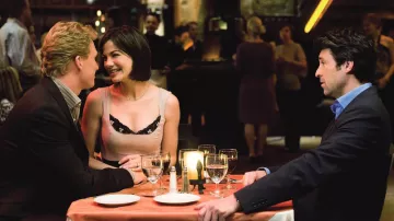 Trelise Cooper Romantic Dusty Pink Lace Accents Belted Dress worn by Hannah (Michelle Monaghan) in Made of Honor