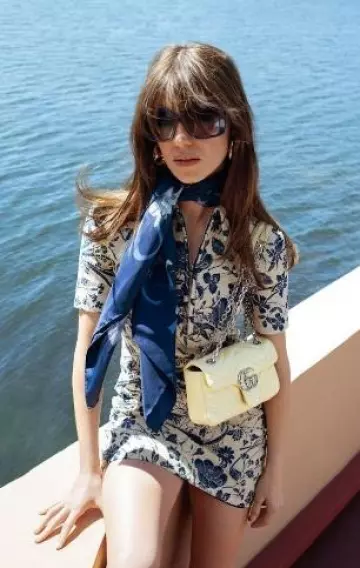 Gucci Embroidered Floral-Jacquard Boucle Mini Dress worn by Daisy Edgar-Jones at W Magazine post on May 31, 2025