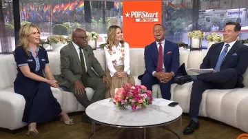 Giuseppe Zanotti Vanilla 85 Marinetti Mule porté par Jenna Bush Hager comme on le voit dans Today le 2 juin 2025