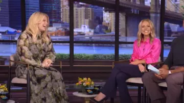Cynthia Rowley Cornelia Silk Skirt worn by Megan Hilty as seen in LIVE with Kelly and Mark on May 30, 2025
