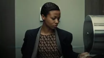 Valentino Garavani VLogo Signature Long-Sleeved Top worn by Harper Stern (Myha'la Herrold) as seen in Industry (S03E05)