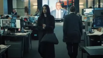 Aspinal of London Paris Large Logo-Embossed Leather Shoulder Bag worn by Yasmin Kara-Hanani (Marisa Abela) as seen in Industry (S03E06)