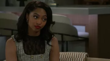 Zara Lace Top worn by Dana "Leslie" Thomas (Colby Muhammad) as seen in Beyond the Gates (S01E63)