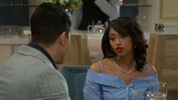 Demarson Mini Astra Hoops worn by Kat Richardson (Colby Muhammad) as seen in Beyond the Gates (S01E65)