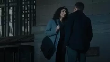 Vince Straight Coat worn by Evelyn Foley (Necar Zadegan) as seen in Mayor of Kingstown (S03E10)