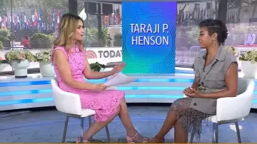 Brunello Cucinelli Glistening Embroidery Dress worn by Taraji P. Henson as seen in Today on June 4, 2025