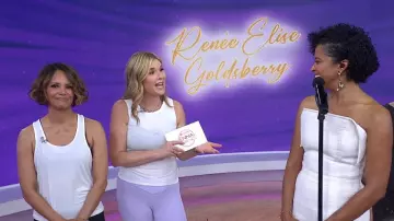 Vestido tubo de mezcla de algodón de Tod's usado por Renée Elise Goldsberry como se ve en Today el 4 de junio de 2025