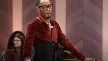 Kissqiqi Fit Muscle Shirt worn by Chris Easley as seen in Ms. Pat Settles It (S02E04)