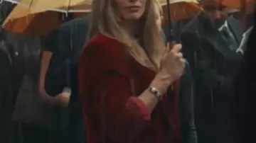 A Big Bold Beautiful Journey Margot Robbie Wool Coat worn by Sarah (Margot Robbie) in A Big Bold Beautiful Journey