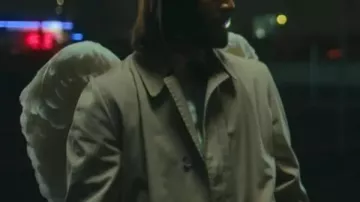 Good Fortune 2025 Keanu Reeves Cotton Coat worn by Gabriel (Keanu Reeves) in Good Fortune
