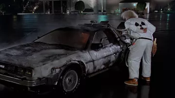 Sneakers Nike Vandal High Supreme orange Dr. Emmett Lathrop Brown (Christopher Lloyd) in Back to the future