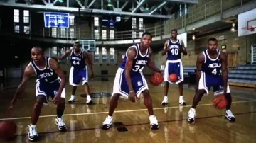 The pair of Nike Air Max Uptempo 97 of the basketball team of Lincoln High School in He Got Game