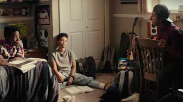 The white Nike Air Force 1 sneakers worn by Jib (Tony Revolori) in the movie Dope