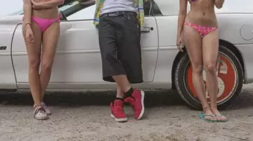 The Supra Suede SkyTop 3 red in Springbreakers