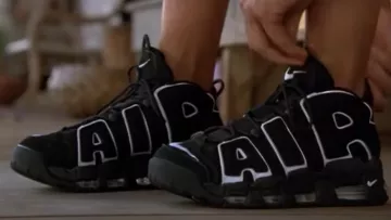 The shoes Nike Air More Uptempo black George (Brenda Fraser) in George of the Jungle