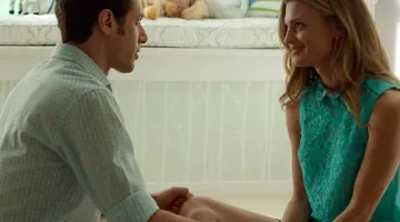 Lace Top blue Karen Millen Paige Collins on Royal Bread S8E8