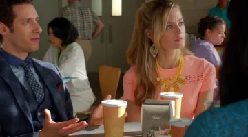 Dress salmon Elizabeth and James Paige Collins on Royal Bread S8E6